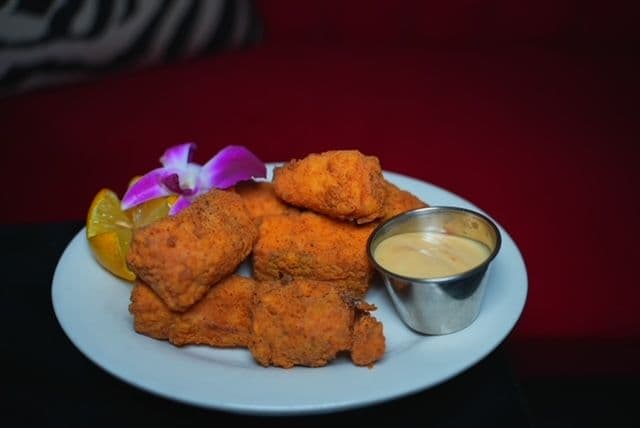 Salmon Bites at Pizookah Lounge in Kennesaw, GA