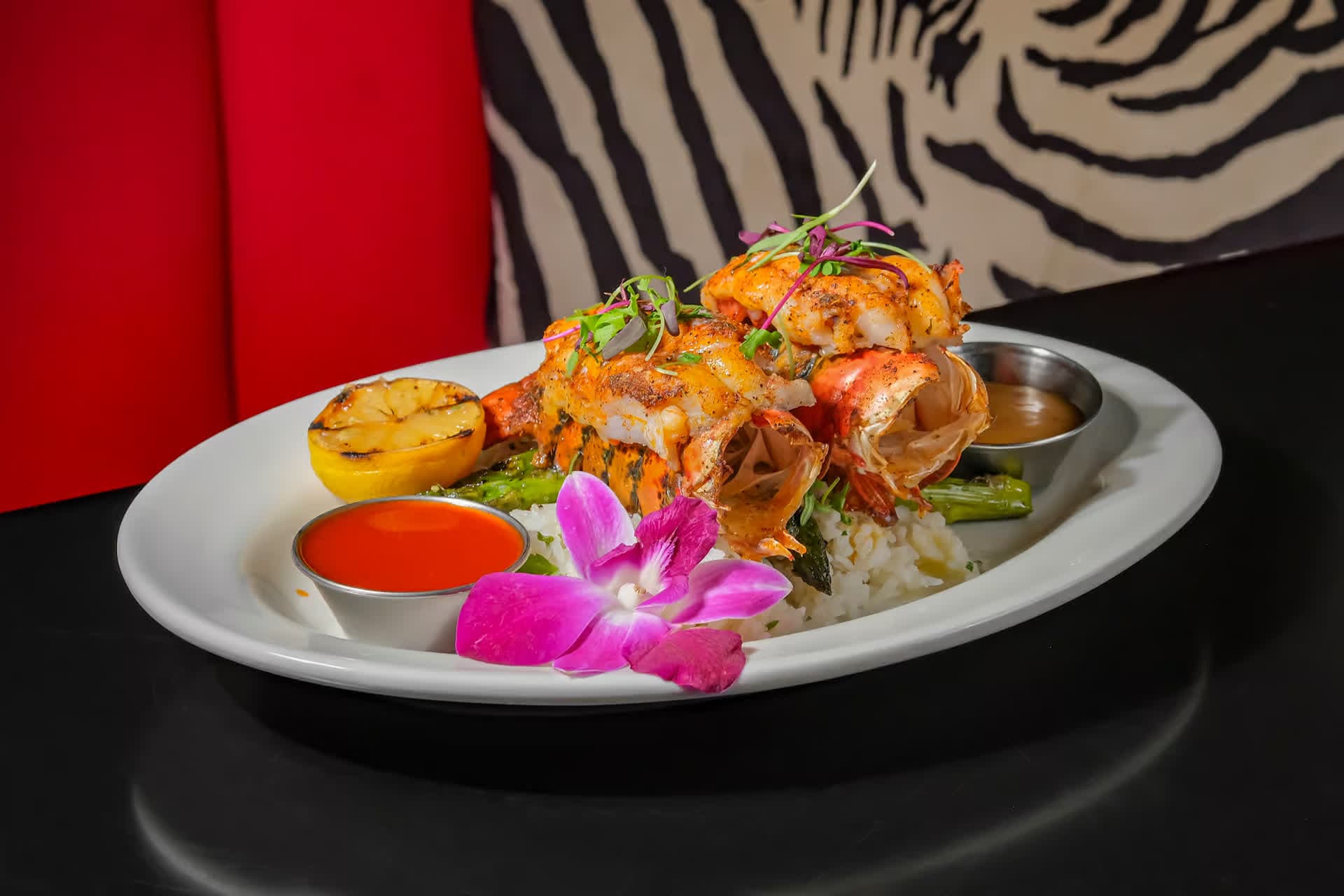Imperial Lobster Tails at Pizookah Lounge