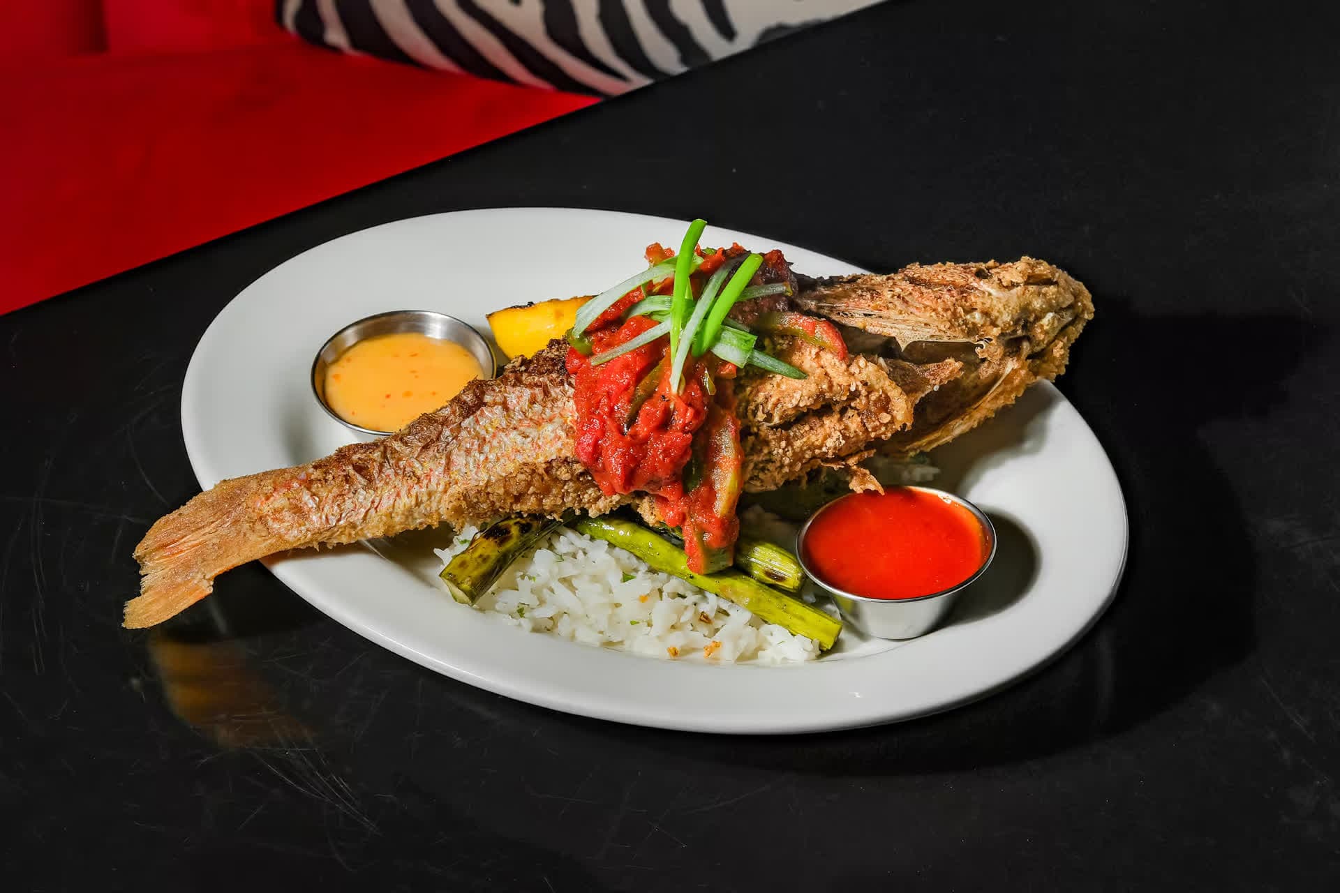 Whole Red Snapper at Pizookah Lounge in Kennesaw, GA